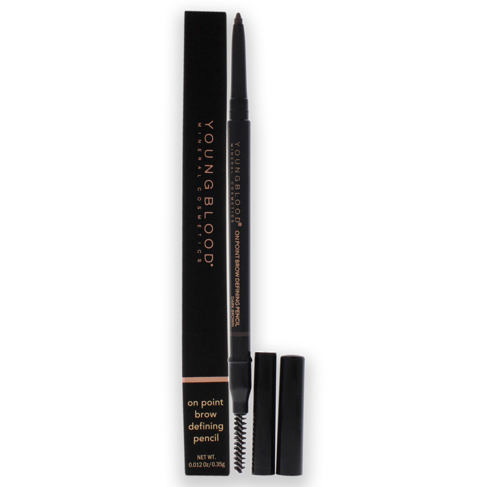 On Point Brow Defining Pencil - Dark Brown by Youngblood Women 0.012 oz